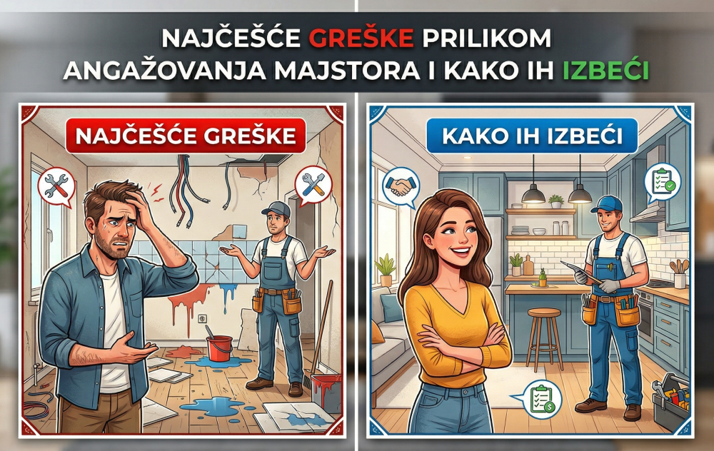 Najčešće greške prilikom angažovanja majstora i kako ih izbeći
